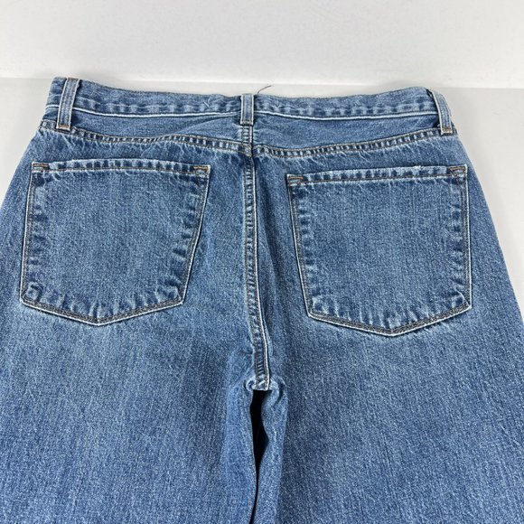 J Brand Jeans Women's 28 Tate Boyfriend Senska Destruct Blue Distressed Denim - Picture 10 of 16